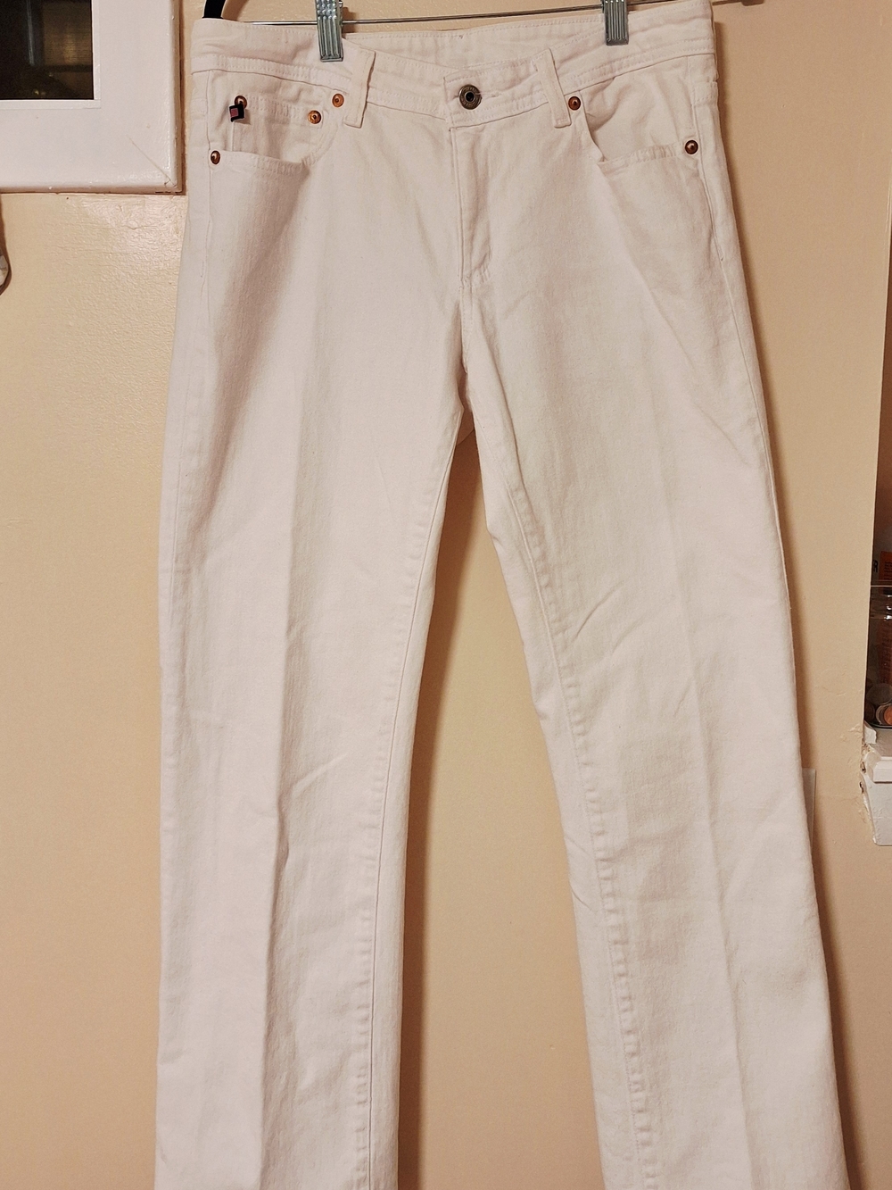 Polo Jeans Vintage Stretch Kelly Low RiseWomen’s White Straight-Leg Jeans